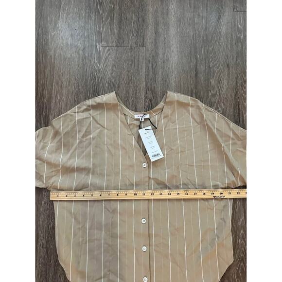 VETTA Capsule‎ Women’s Upcycled Slouchy Striped Minimalist Boyfriend Top NWT- XS - Picture 6 of 9